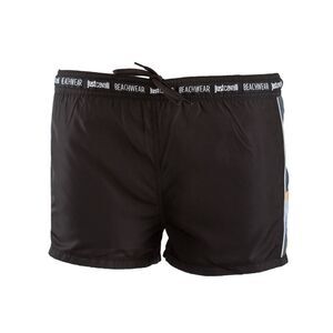 New Just Cavalli Men XS / 46 Black Swimming Trunks Short Beach Shorts Bck Pocket